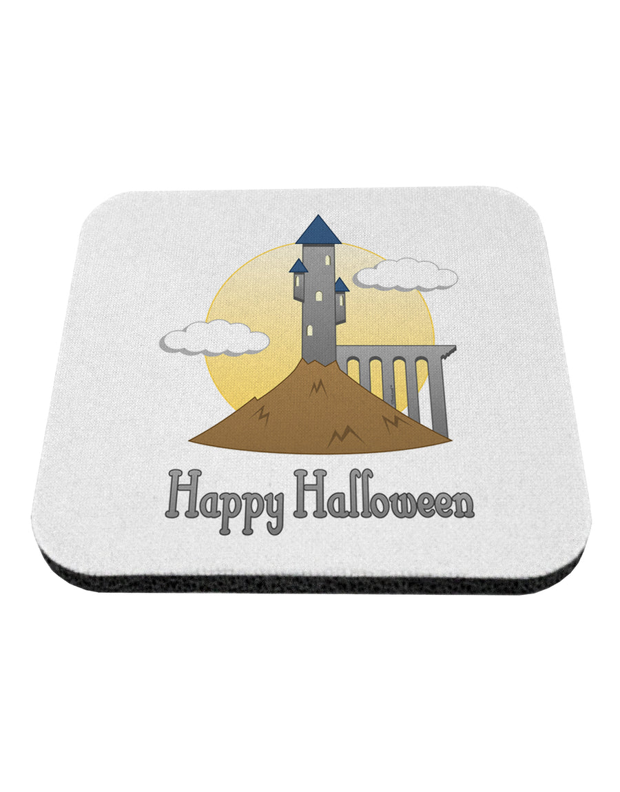 Moonlit Wizard Tower - Happy Halloween Coaster-Coasters-TooLoud-White-Davson Sales