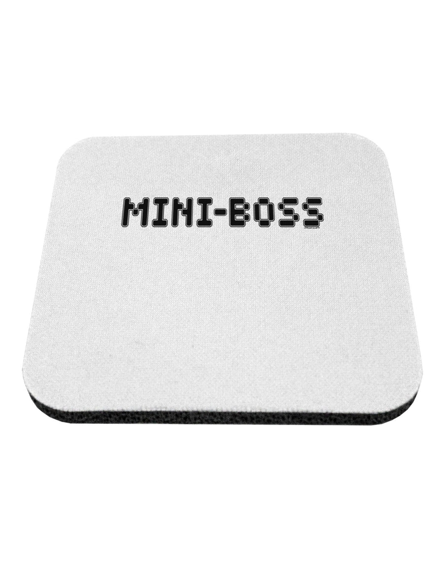 Mini-Boss Text - Boss Day Coaster-Coasters-TooLoud-White-Davson Sales