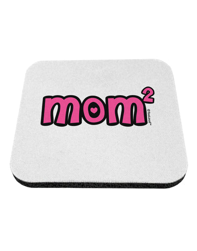 Mom Squared - Cute Mom of Two Design Coaster by TooLoud-Coasters-TooLoud-White-Davson Sales