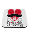 I Mustache You To Be My Valentine Coaster-Coasters-TooLoud-White-Davson Sales