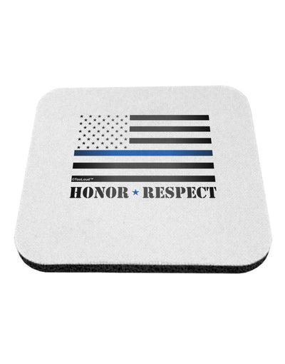 Honor Respect Blue Line Coaster-Coasters-TooLoud-1-Davson Sales