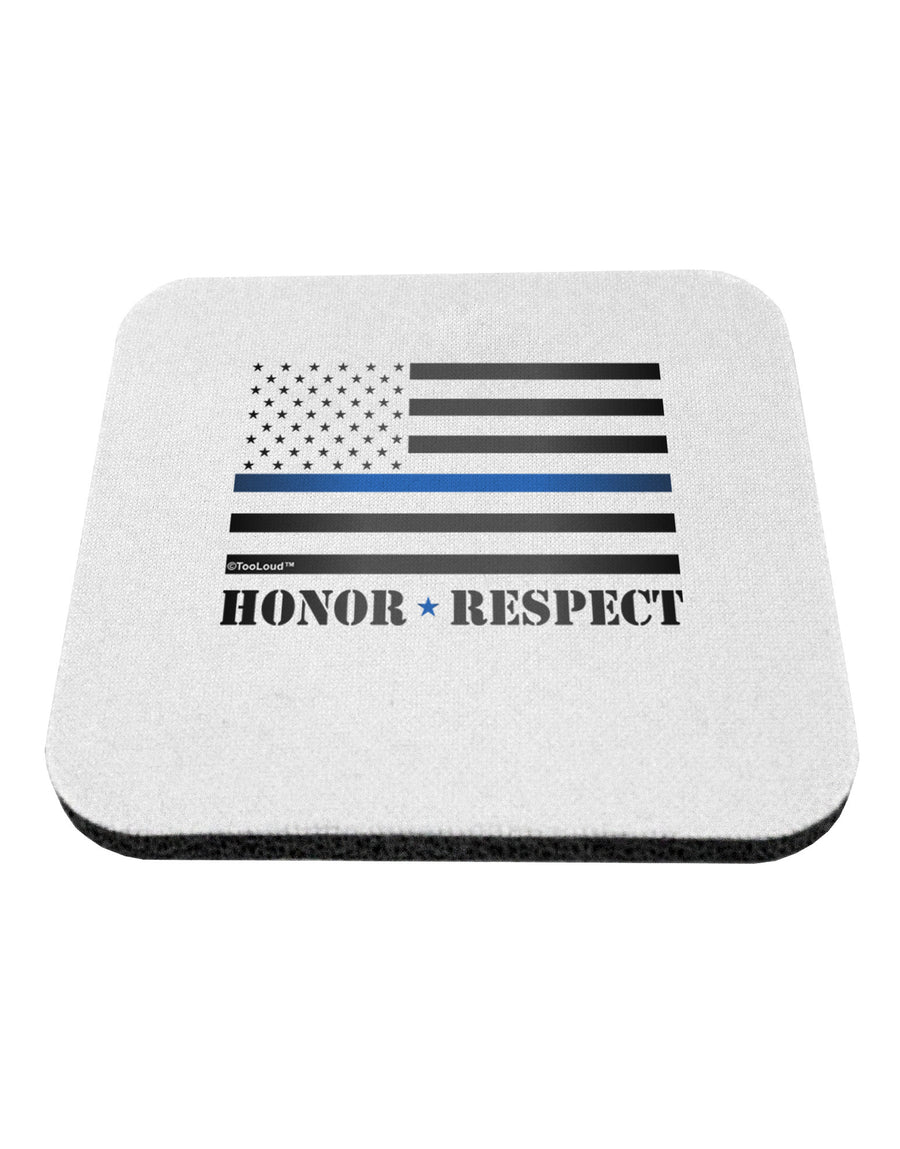 Honor Respect Blue Line Coaster-Coasters-TooLoud-1-Davson Sales