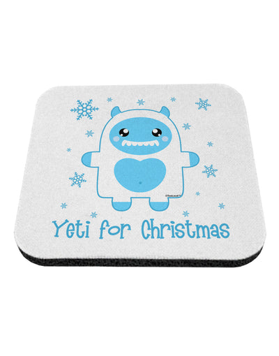 Yeti (Ready) for Christmas - Abominable Snowman Coaster-Coasters-TooLoud-White-Davson Sales