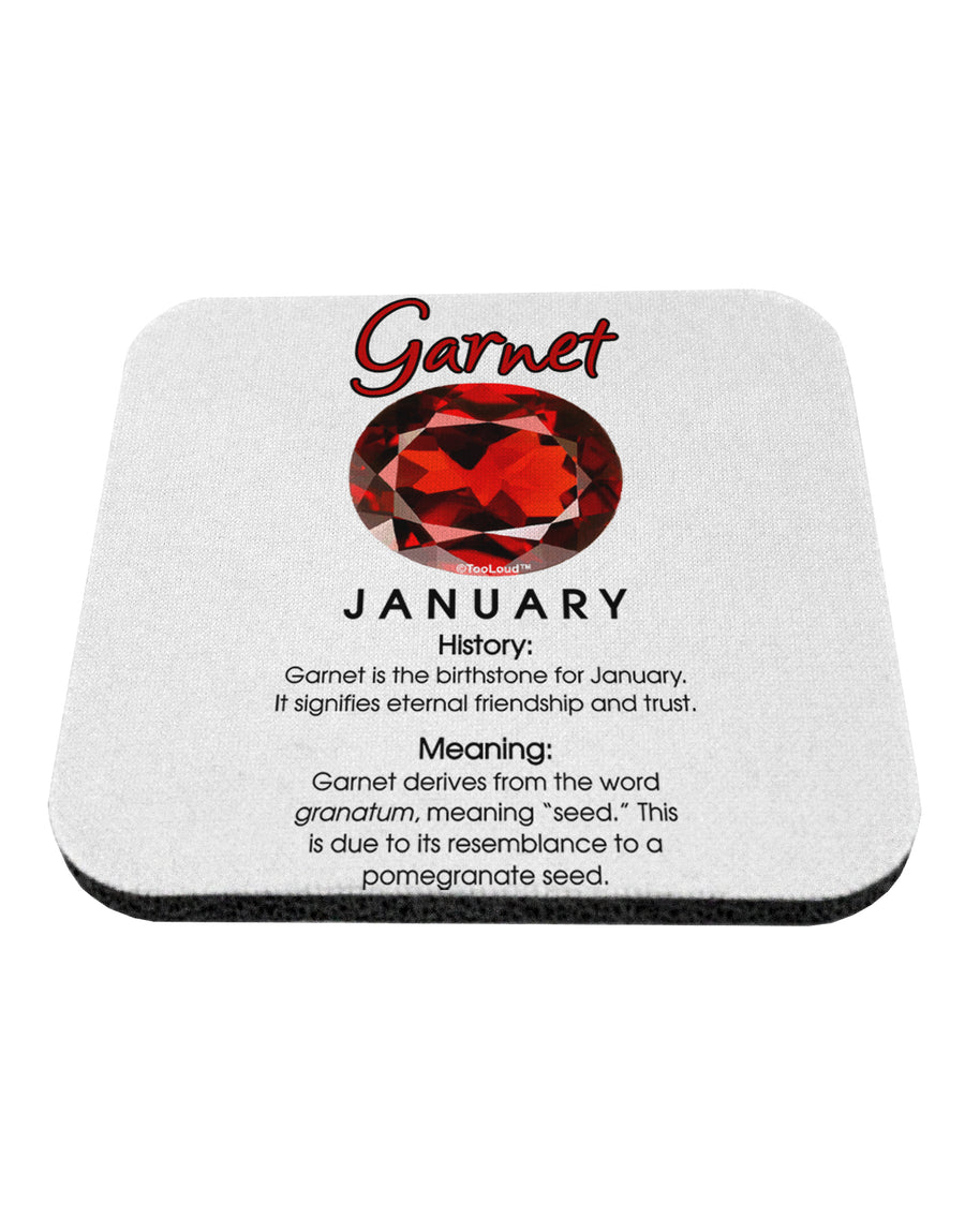 Birthstone Garnet Coaster by TooLoud-Coasters-TooLoud-1-Davson Sales