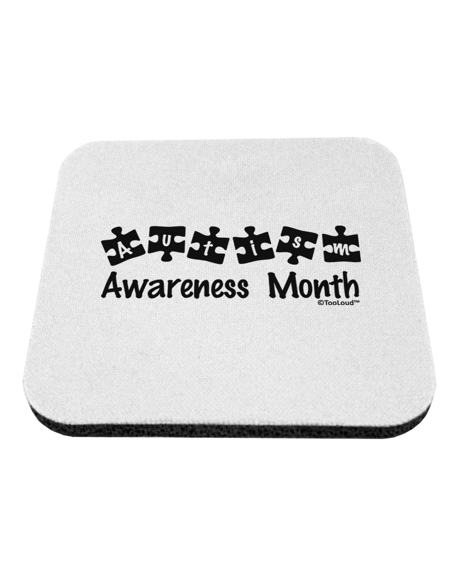 Autism Awareness Month - Puzzle Pieces Coaster by TooLoud-Coasters-TooLoud-White-Davson Sales