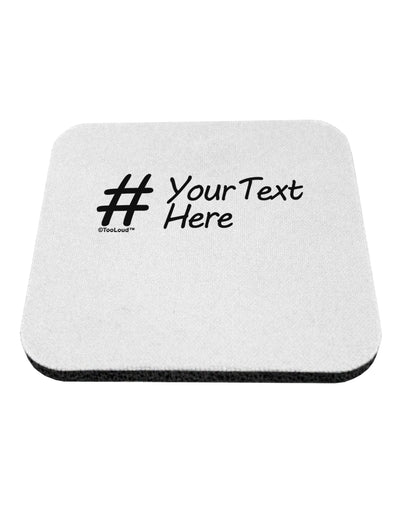 Personalized Hashtag Coaster by TooLoud-Coasters-TooLoud-White-Davson Sales