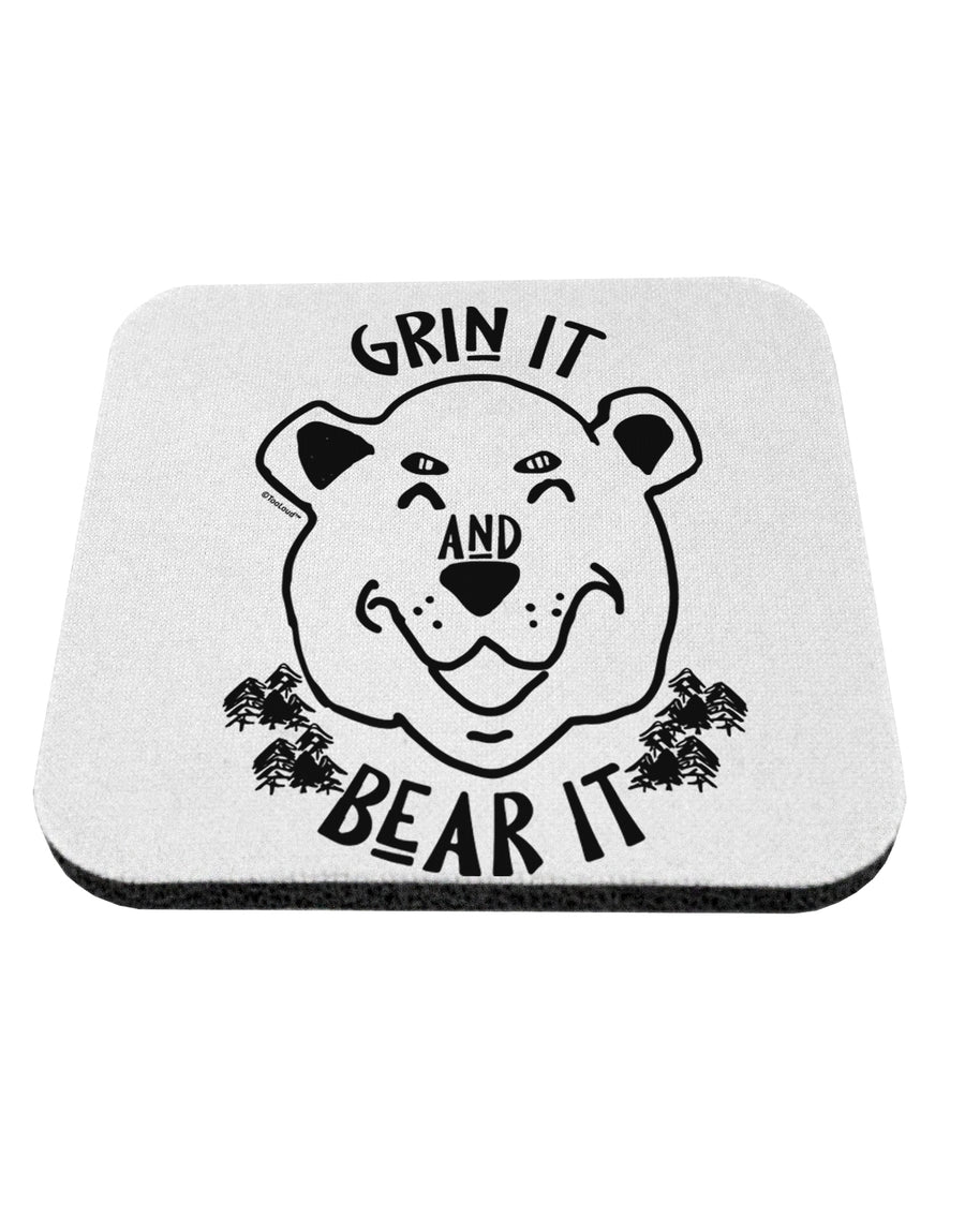TooLoud Grin and bear it Coaster-Coasters-TooLoud-1 Piece-Davson Sales
