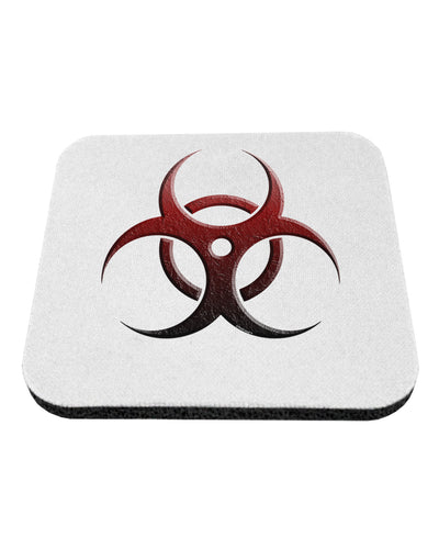 Biohazard Symbol Red Stone - Apocalypse Coaster-Coasters-TooLoud-White-Davson Sales