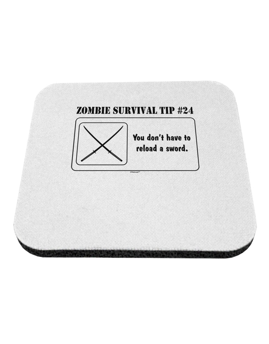 Zombie Survival Tip # 24 - Apocalypse Coaster-Coasters-TooLoud-White-Davson Sales