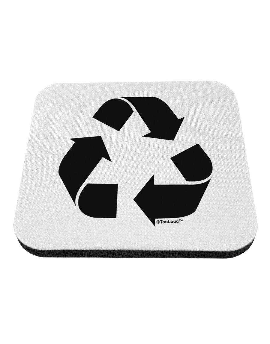 Recycle Black and White Coaster by TooLoud-Coasters-TooLoud-White-Davson Sales