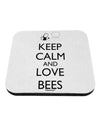 Keep Calm and Love Bees Coaster-Coasters-TooLoud-White-Davson Sales