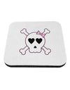 Skull and Crossbones Girl Coaster-Coasters-TooLoud-White-Davson Sales