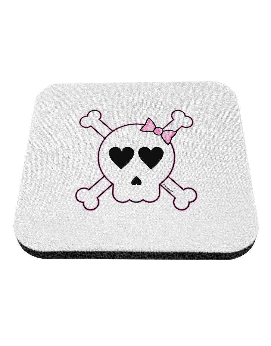 Skull and Crossbones Girl Coaster-Coasters-TooLoud-White-Davson Sales