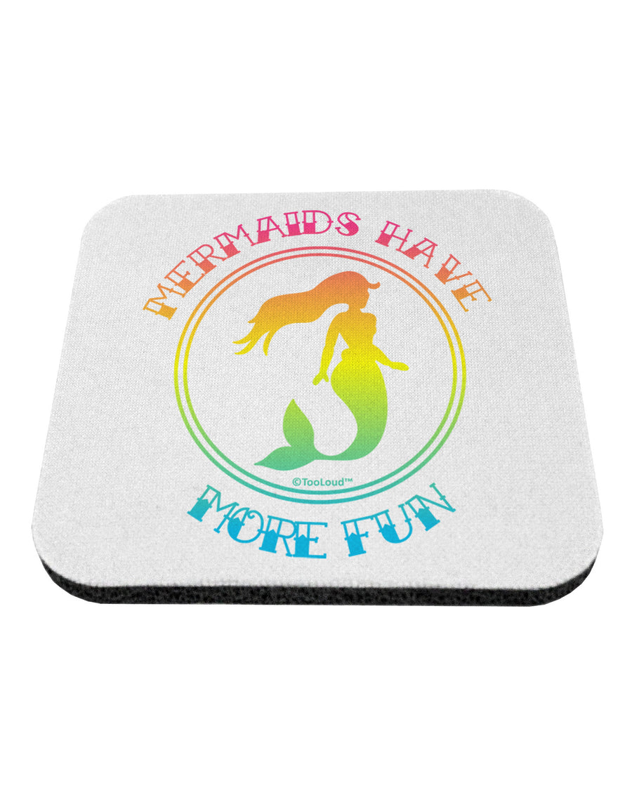 Mermaids Have More Fun - Beachy Colors Coaster-Coasters-TooLoud-White-Davson Sales