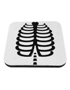 Black Skeleton Ribcage Halloween Coaster-Coasters-TooLoud-White-Davson Sales