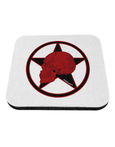 Blood Red Skull Coaster by TooLoud-Coasters-TooLoud-White-Davson Sales