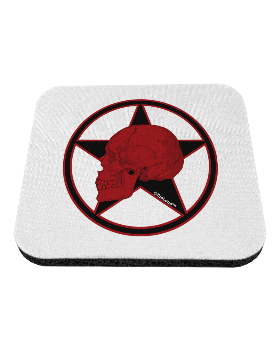 Blood Red Skull Coaster by TooLoud-Coasters-TooLoud-White-Davson Sales