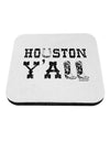 Houston Y'all - Boots - Texas Pride Coaster by TooLoud-Coasters-TooLoud-White-Davson Sales