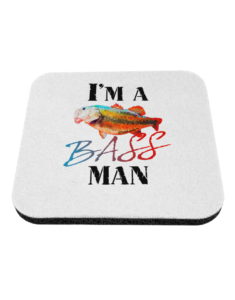 I'm A Bass Man Watercolor Coaster-Coasters-TooLoud-1-Davson Sales