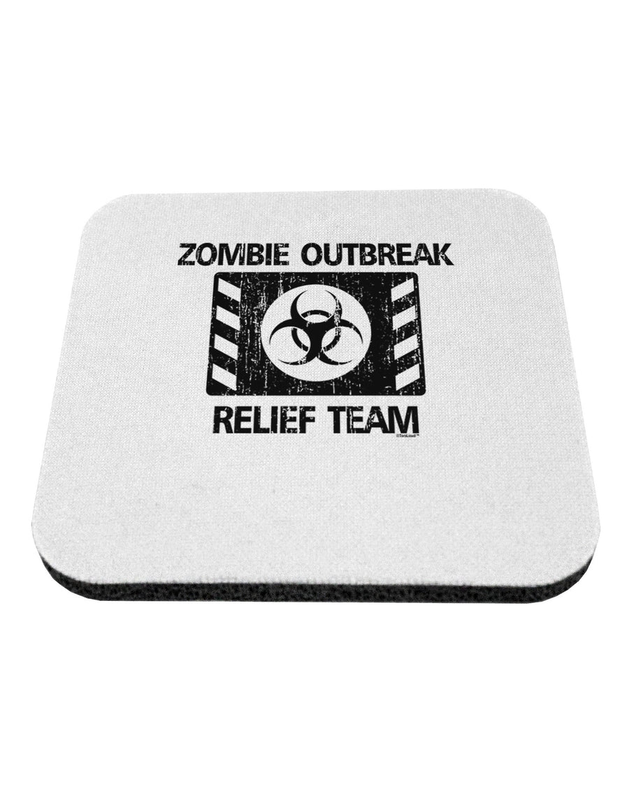 Zombie Outbreak Relief Team Biohazard Coaster-Coasters-TooLoud-White-Davson Sales