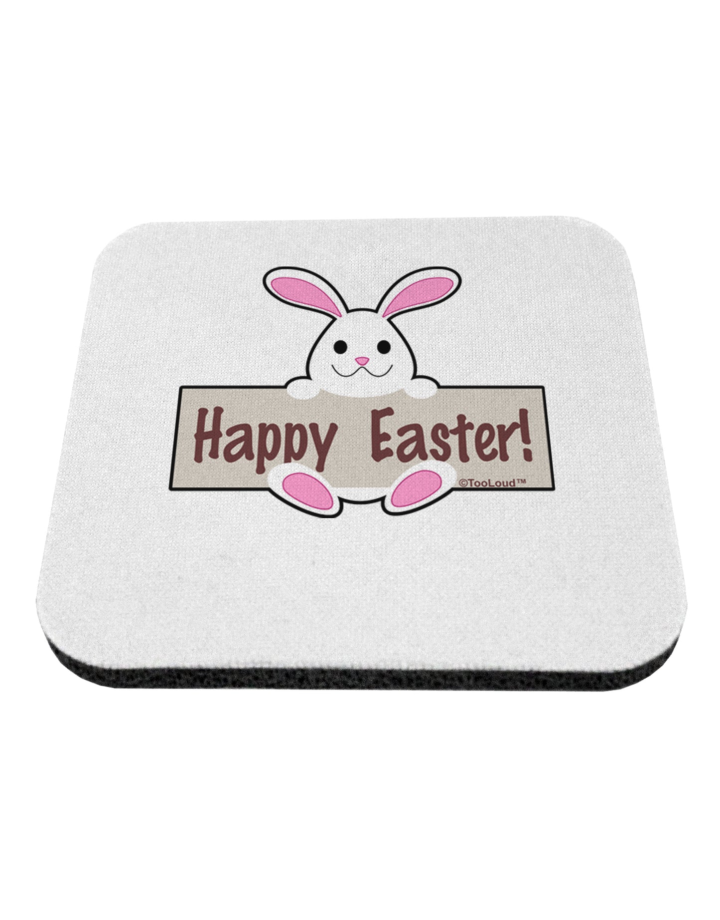 Cute Bunny - Happy Easter Coaster by TooLoud-Coasters-TooLoud-White-Davson Sales