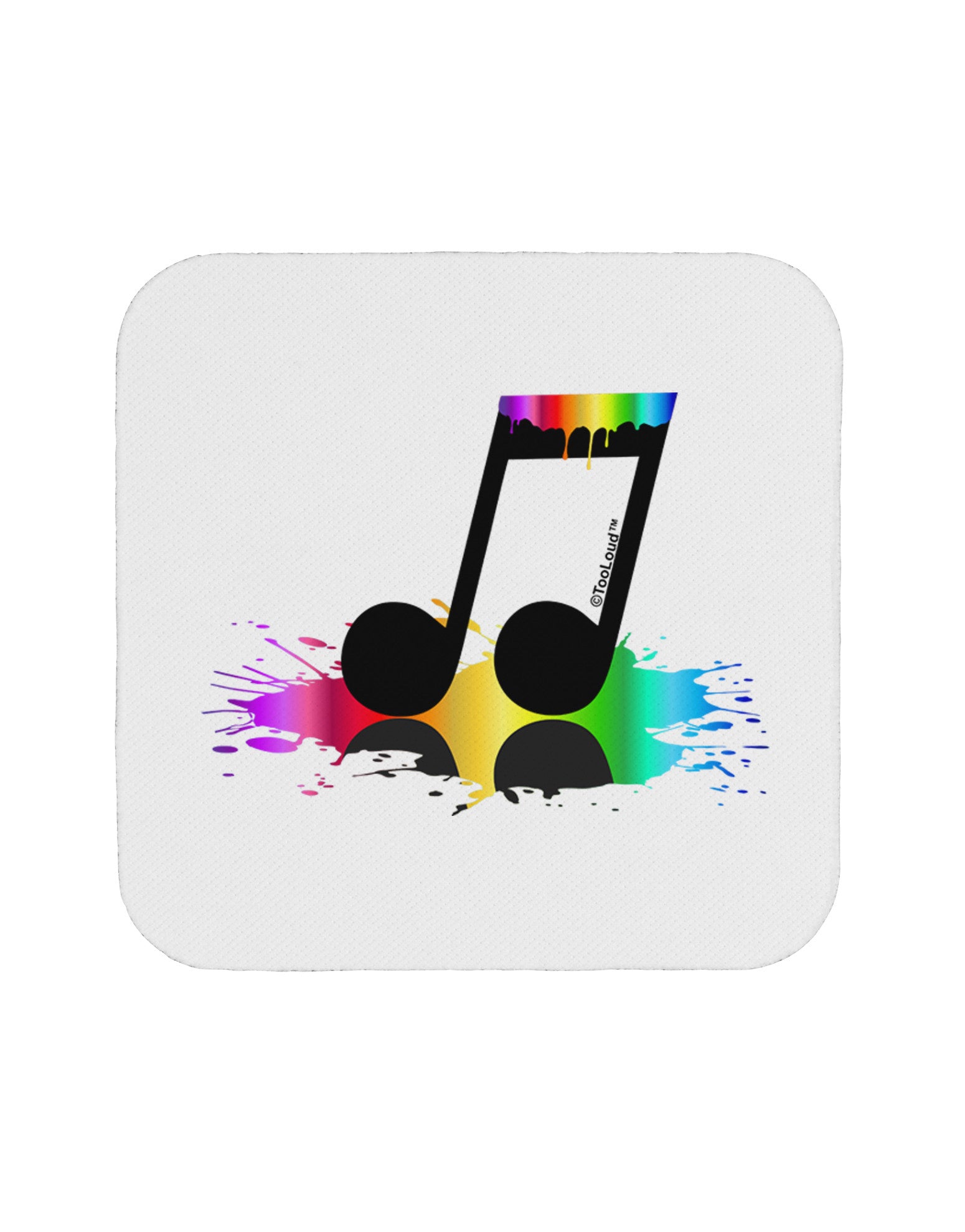 Paint Music Note Coaster-Coasters-TooLoud-1-Davson Sales