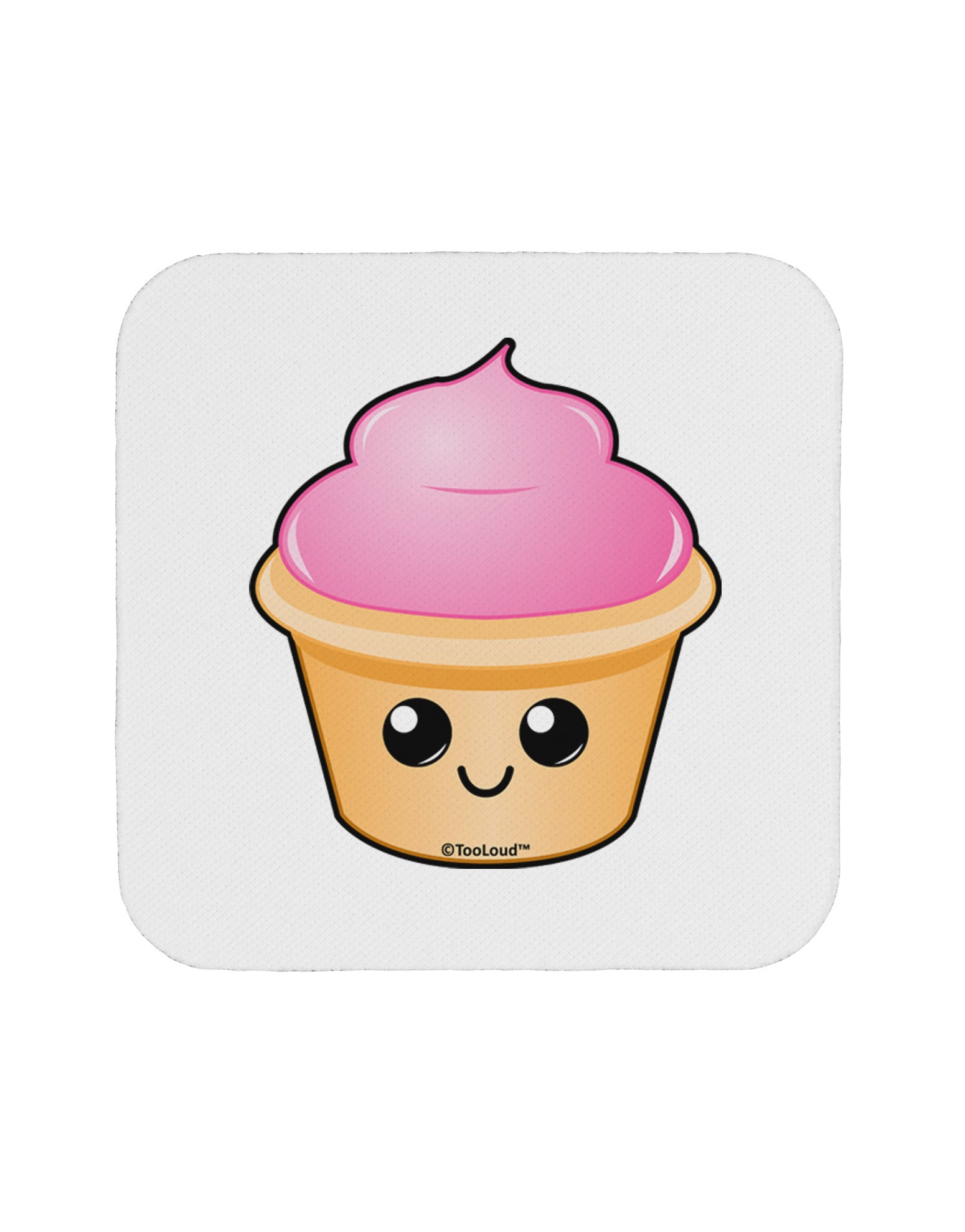 Cute Cupcake Design #2 Coaster by TooLoud-Coasters-TooLoud-White-Davson Sales