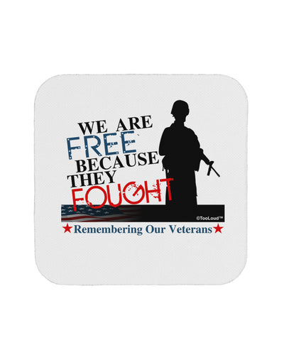 Because They Fought - Veterans Coaster-Coasters-TooLoud-White-Davson Sales