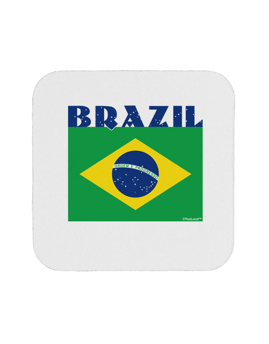 Brazil Flag Coaster-Coasters-TooLoud-1-Davson Sales