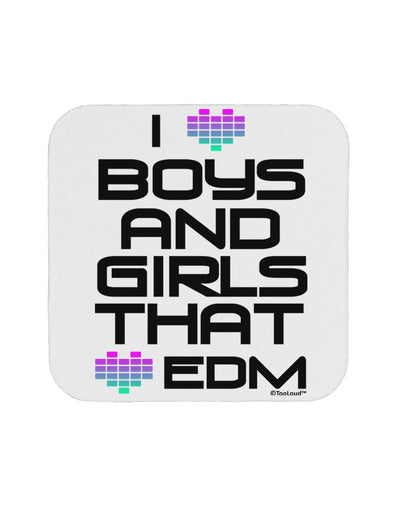 I Heart Boys and Girls That Heart EDM Coaster-Coasters-TooLoud-White-Davson Sales