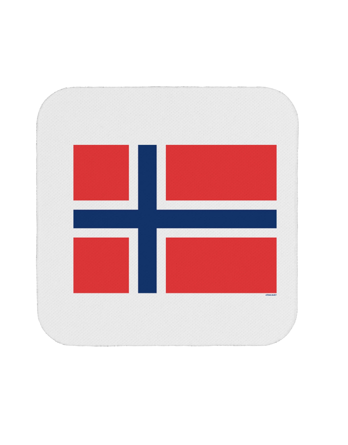 TooLoud Norwegian Flag Coaster-Coasters-TooLoud-1 Piece-Davson Sales