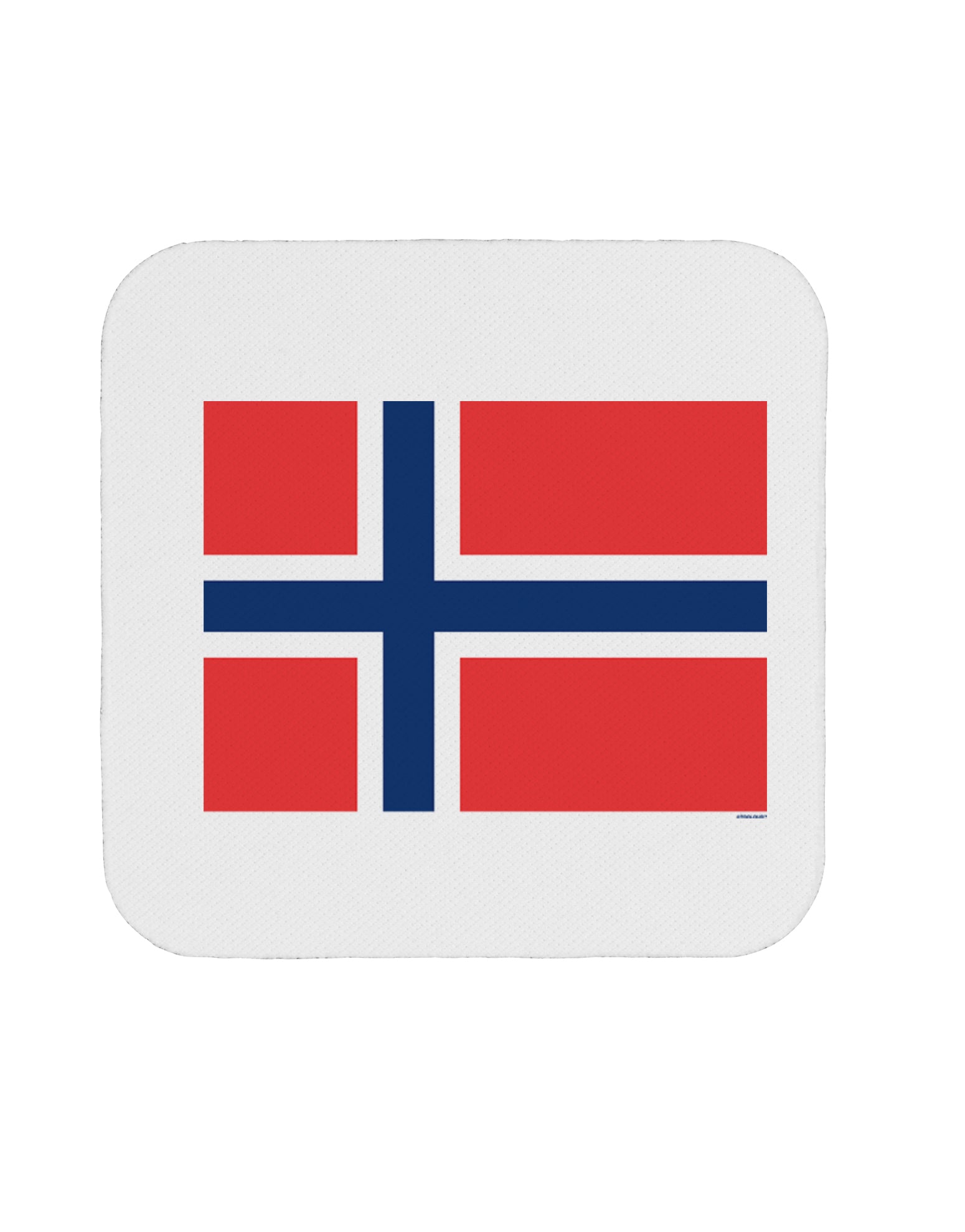 TooLoud Norwegian Flag Coaster-Coasters-TooLoud-1 Piece-Davson Sales