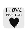 Personalized I Love Customized Coaster-Coasters-TooLoud-White-Davson Sales