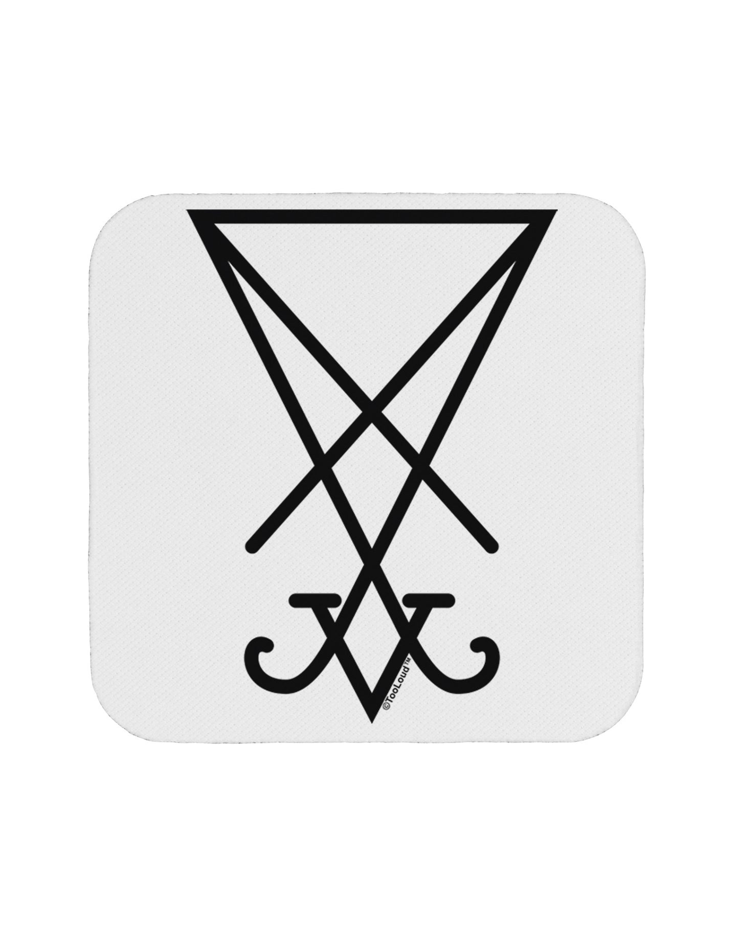 Sigil of Lucifer - Seal of Satan Coaster-Coasters-TooLoud-1-Davson Sales