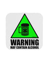 Warning May Contain Alcohol Coaster by TooLoud-Coasters-TooLoud-White-Davson Sales