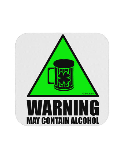 Warning May Contain Alcohol Coaster by TooLoud-Coasters-TooLoud-White-Davson Sales