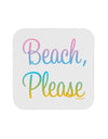 Beach Please - Summer Colors Coaster-Coasters-TooLoud-White-Davson Sales