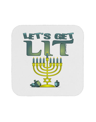 Let's Get Lit Menorah Coaster-Coasters-TooLoud-1-Davson Sales