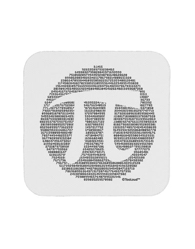 Pi Day Design - Pi Circle Cutout Coaster by TooLoud-Coasters-TooLoud-White-Davson Sales