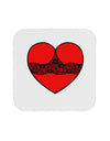 Black Lace Panty Heart Coaster-Coasters-TooLoud-White-Davson Sales