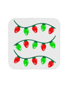 Christmas Lights Red and Green Coaster-Coasters-TooLoud-White-Davson Sales