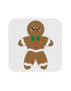 Cute Gingerbread Man Christmas Coaster-Coasters-TooLoud-White-Davson Sales