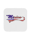 Merica Established 1776 - American Flag Style Coaster by TooLoud-Coasters-TooLoud-White-Davson Sales