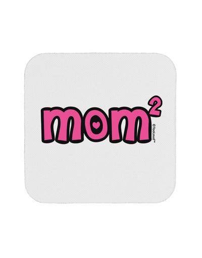 Mom Squared - Cute Mom of Two Design Coaster by TooLoud-Coasters-TooLoud-White-Davson Sales