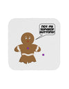 Not My Gumdrop Buttons Gingerbread Man Christmas Coaster-Coasters-TooLoud-White-Davson Sales