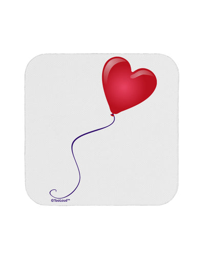 Cute Red Heart Balloon Coaster-Coasters-TooLoud-White-Davson Sales