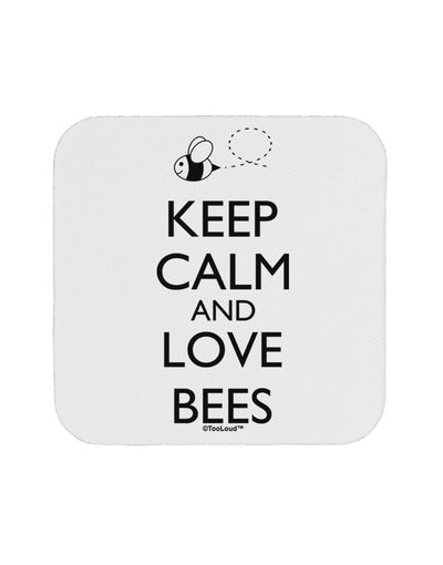 Keep Calm and Love Bees Coaster-Coasters-TooLoud-White-Davson Sales