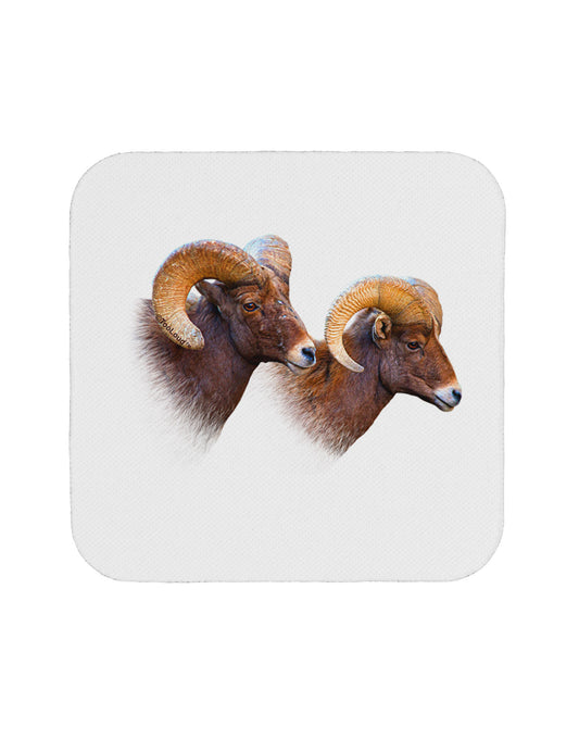 Two Majestic Bighorn Rams Coaster-Coasters-TooLoud-1-Davson Sales