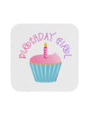 Birthday Girl - Candle Cupcake Coaster by TooLoud-Coasters-TooLoud-White-Davson Sales