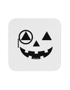 Monocle Jack-o-Lantern B-W Coaster-Coasters-TooLoud-White-Davson Sales